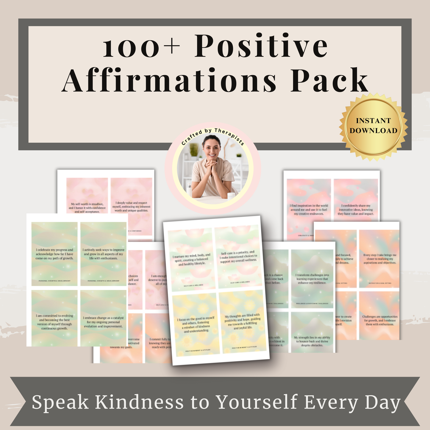 100+ Positive Affirmations Pack (Free Today)
