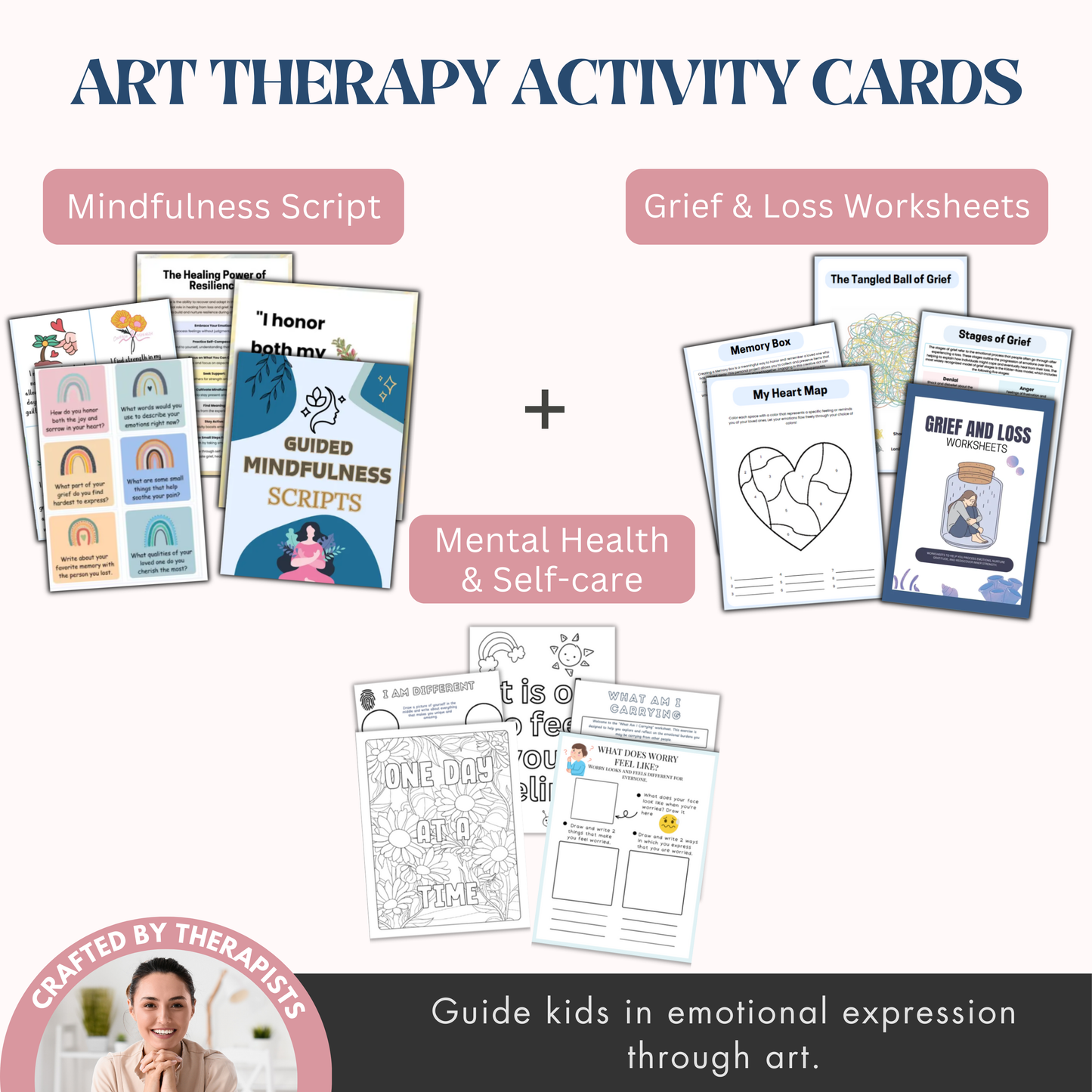 200+ Kids Art Therapy Bundle (Free Today)