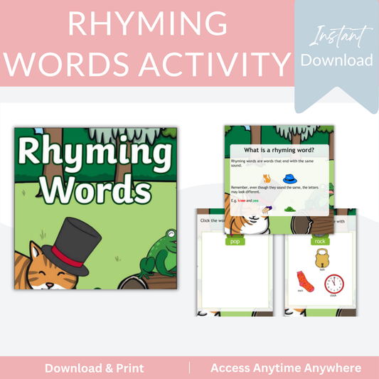 Rhyming Words Activity