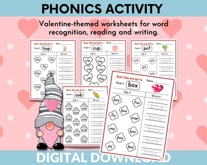 Phonics Valentine Activity Pack