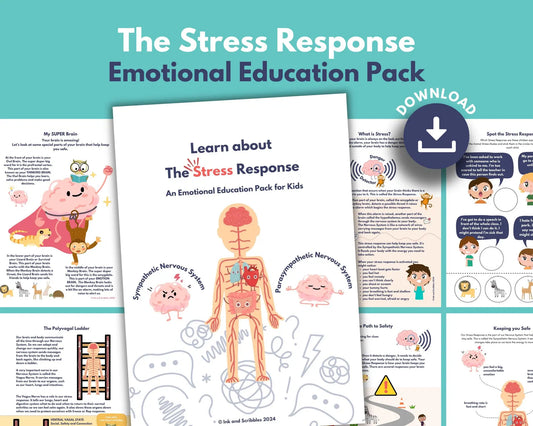 Kids Stress Response Emotional Educational Bundle
